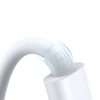 3in1 USB-A kabelis ar indukcijas lādētāju + 1x iPhone zibens + 1x USB-C 1,2m balts