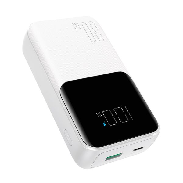 Mini PowerBank 1000mah ar iebūvētu Jr-PBC06 30W baltie kabeļi