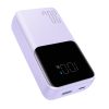 Mini PowerBank 20 000 mAh ar iebūvētu Jr-PBC07 30W kabeļi gaiši purpursarkani