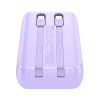 Mini PowerBank 20 000 mAh ar iebūvētu Jr-PBC07 30W kabeļi gaiši purpursarkani