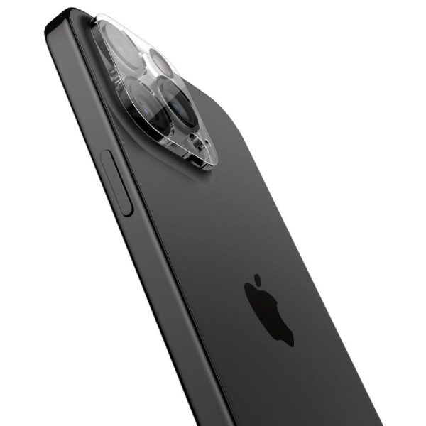 Kameras kameras vāciņš iPhone 14-15 Pro / Pro Max caurspīdīgajam komplektam 2 datori.