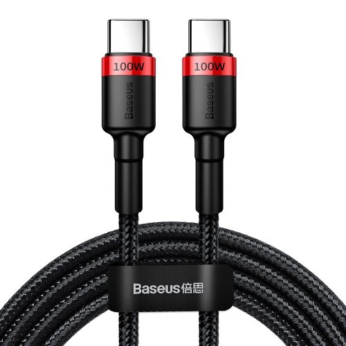 Neilona stiprs kabelis USB-C PD 100W 20V 5A 2M melns kabelis
