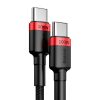 Neilona stiprs kabelis USB-C PD 100W 20V 5A 2M melns kabelis