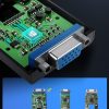 HDMI adaptera adapteris - VGA Micro USB Aux Aux 3,5 mm mini Jack Black