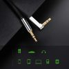 Plakanais kabelis Aux Aux 3,5 mm mini ligzda 5m sudrabs