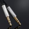 Plakanais kabelis Aux Aux 3,5 mm mini ligzda 5m sudrabs