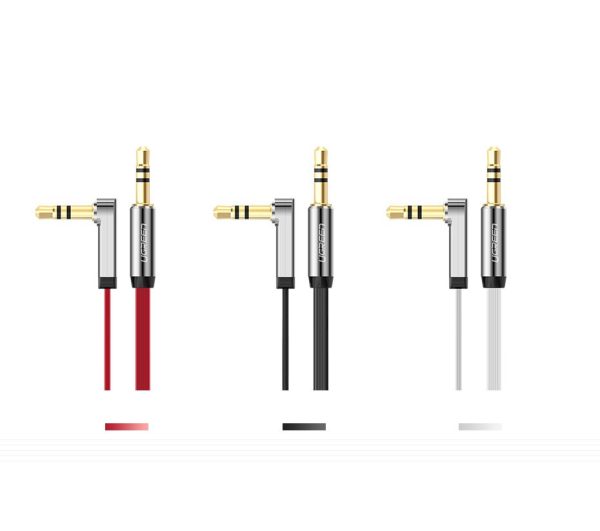 Plakanais kabelis Aux Aux 3,5 mm mini ligzda 5m sudrabs
