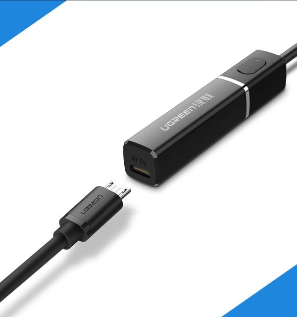 Bluetooth 5.0 raidītāja bezvadu audio adapteris 3,5 mm mini domkrats melns