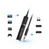 Bluetooth 5.0 raidītāja bezvadu audio adapteris 3,5 mm mini domkrats melns
