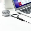 Bluetooth 5.0 raidītāja bezvadu audio adapteris 3,5 mm mini domkrats melns