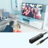 Bluetooth 5.0 raidītāja bezvadu audio adapteris 3,5 mm mini domkrats melns