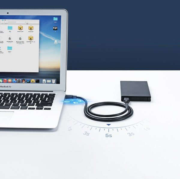 USB kabeļa kabelis - USB 2.0 1m melns