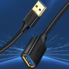 USB 3.0 3m melna kabeļa kabeļa paplašinājuma kabelis