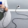 USB 3.0 3m melna kabeļa kabeļa paplašinājuma kabelis