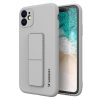 Silikona korpuss ar iPhone 12 Pro Max Kickstand Case Grey