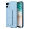 Silikona korpuss ar Samsung Galaxy A32 5G kickstand korpuss spilgti zils korpuss