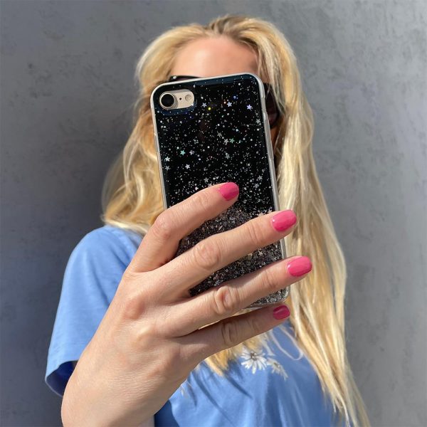 Spīdīgs korpuss ar mirdzošu Samsung Galaxy A72 4G Star Glitter caurspīdīgu