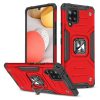 Bruņu korpusa vāks + magnētiskais rokturis Samsung Galaxy A42 5G gredzena bruņas sarkana