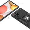 Bruņu korpusa vāks + magnētiskais rokturis Samsung Galaxy A42 5G gredzena bruņas sarkana