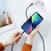 Ātra lādēšanas kabeļa iPhone USB -C - zibens PD 20W 1m melns
