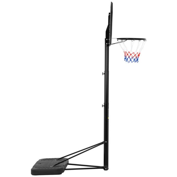 Mobilā basketbola basketbola komplekts, kas regulējams statīvā, augstums 200-305 cm