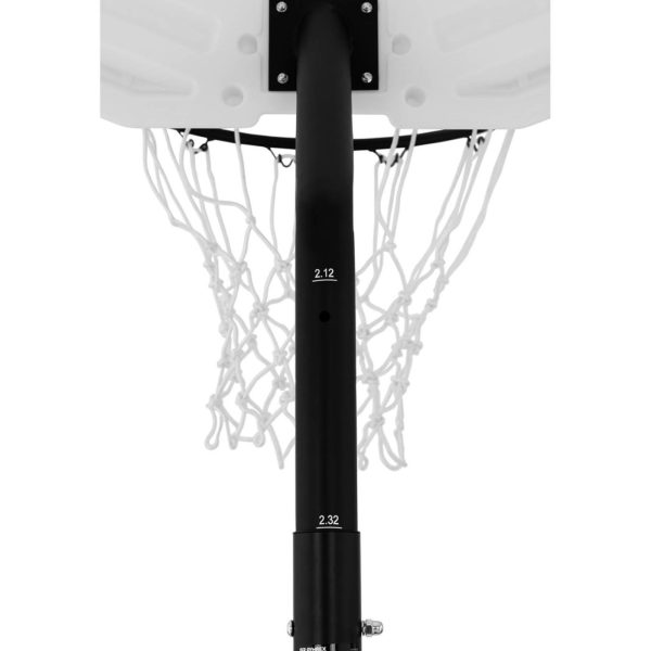 Mobilā basketbola basketbola komplekts, kas regulējams stendā 190–260 cm