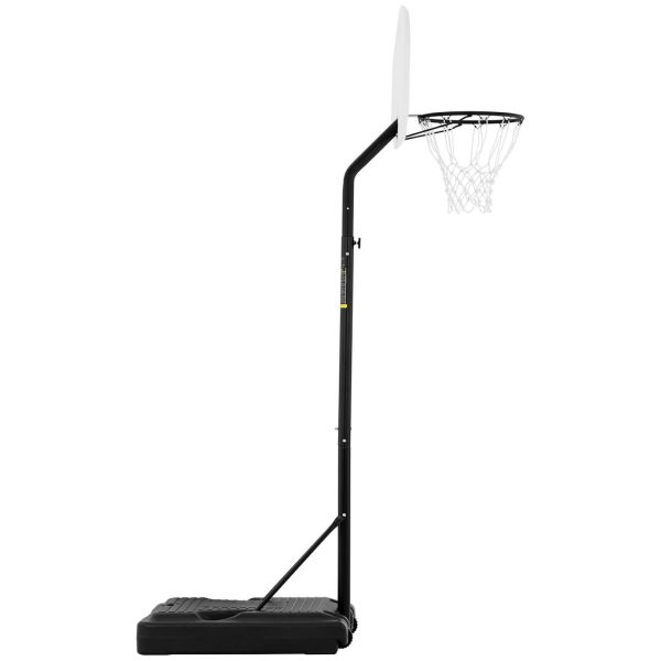 Mobilā basketbola basketbola komplekts, kas regulējams stendā 190–260 cm