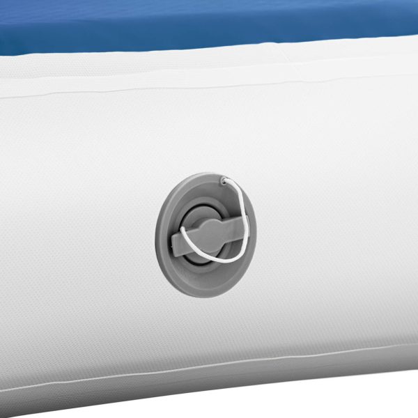 10230109-3 Matrača matrača vingrošanas ceļš piepūšamais 400 x 100 x 20 cm zili balts