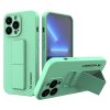 Silikona korpuss ar iPhone 13 Kickstand Case Mint