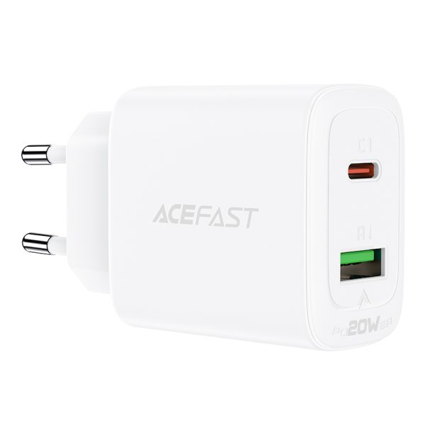 USB-C un USB 20W PPS PD QC 3.0 AFC FCP baltais lādētājs