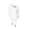 USB-C un USB 20W PPS PD QC 3.0 AFC FCP baltais lādētājs