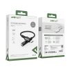 Adaptera adapteris audio aux USB-C 3,5 mm mini ligzda 18cm melns