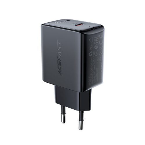 Ātra USB-C 20W barošanas piegāde Melnā jauda nodrošina