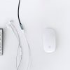 Audio Aux mini ligzda 3,5 mm 2m zilas austiņu adaptera pagarinājuma kabelis