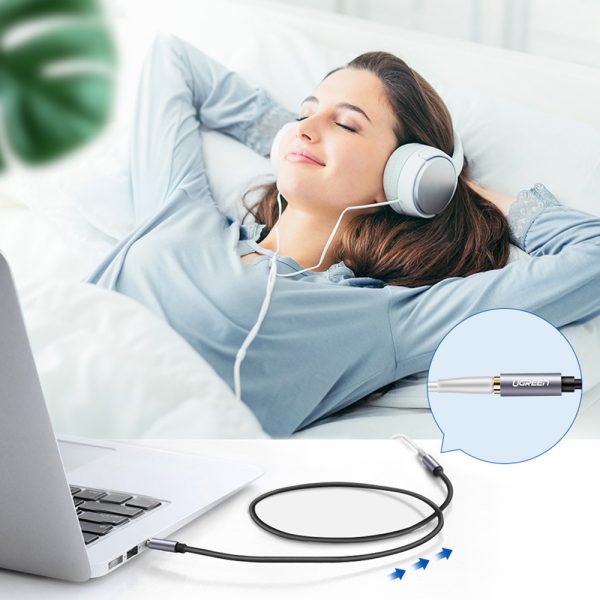 Audio Aux mini ligzda 3,5 mm 2m zilas austiņu adaptera pagarinājuma kabelis