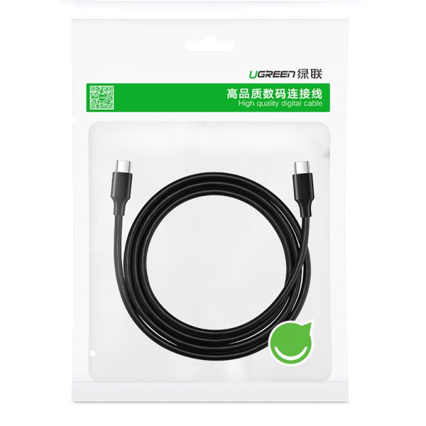 Kabelis USB-C kabelis uzlādēšanai un datu pārsūtīšanai 3A 3M Black