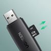 2. adapteris USB-A un USB-C SD un Micro SD melno karšu lasītājs