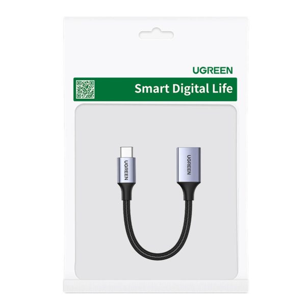 USB-C kabeļa adaptera adapteris USB-A 5GB/s 15cm melns