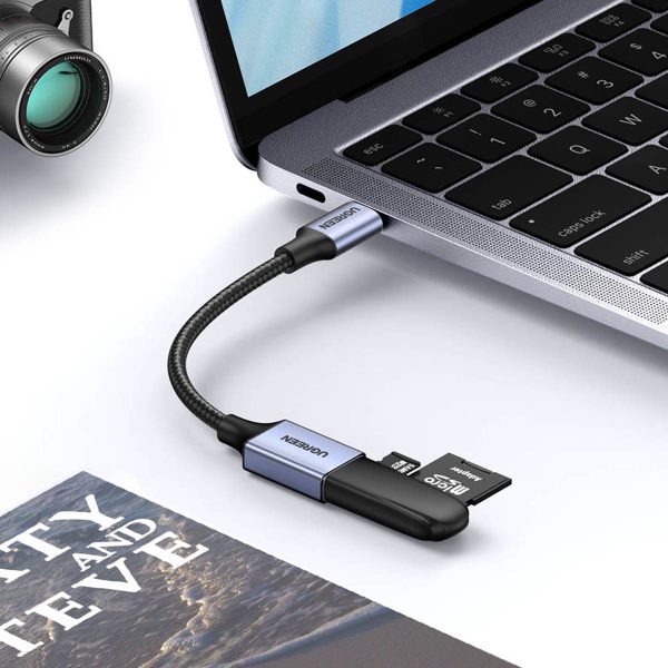 USB-C kabeļa adaptera adapteris USB-A 5GB/s 15cm melns