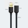 Dangrultion draiveris USB-A 3GB/s 0,5 m melns