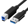 Kabeļa DAP USB-A printera-USB-B 5GB/s 2m melnā krāsā