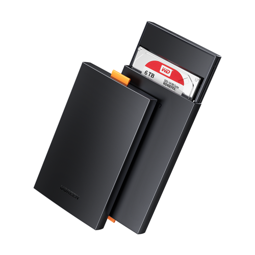 Kabatas apvalks SSD HDD 2.5 '' USB 3.0 SATA melns