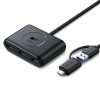 4in1 centrmezgla adapteris USB-A/C izplatītājs 4x USB 3