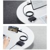 4in1 centrmezgla adapteris USB-A/C izplatītājs 4x USB 3,0 5GB/s 1m melnam