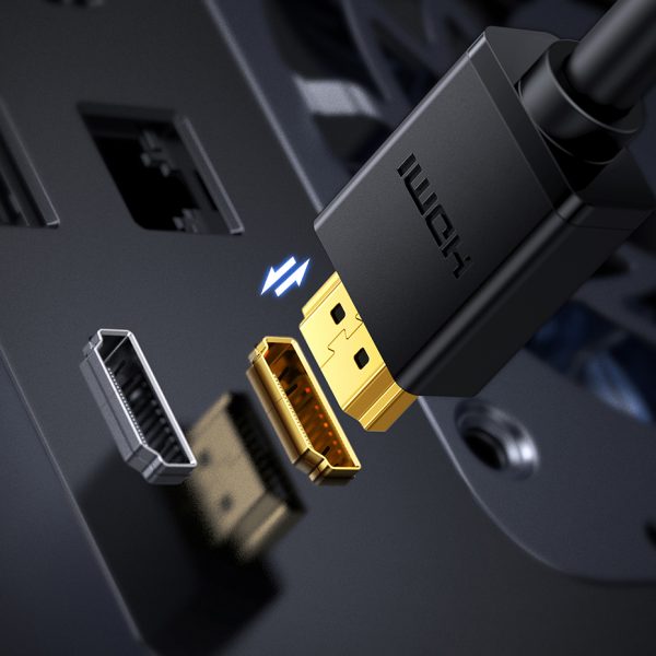 Divu ceļu kabeļa HDMI kabelis - DVI 2M melns