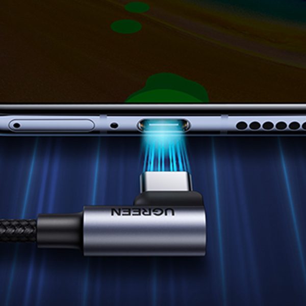 USB -C dusmu kabeļa kabelis - USB 2,0 480MB/s 3A 3m melns