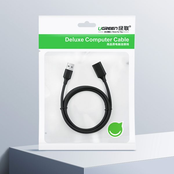 USB 2,0 480MB/s 3m melna kabeļa pagarinājuma kabelis