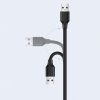 USB 2,0 480MB/s 3m melna kabeļa pagarinājuma kabelis