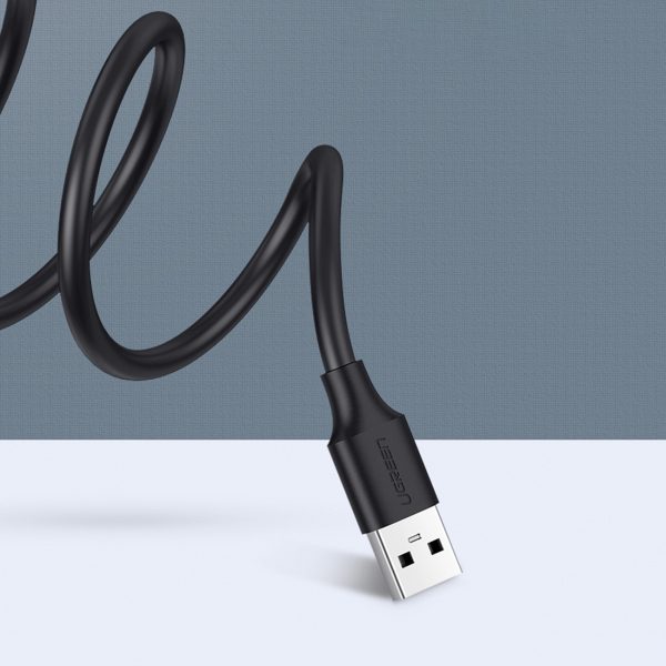 USB 2,0 480MB/s 3m melna kabeļa pagarinājuma kabelis