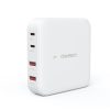Spēcīgs GAN 100W 2X USB-A 2X USB-C baltais lādētājs